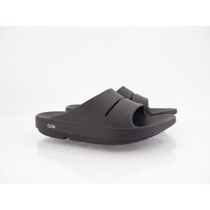 Oofos Men's OOahh Sandal Size 8 Recovery Sport Slide Stress Relief Black NEW